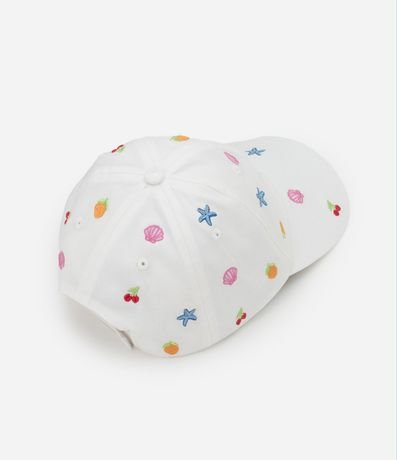 Gorra Infantil Aba Curva con Bordado Iconos de Playa- Talle U 2