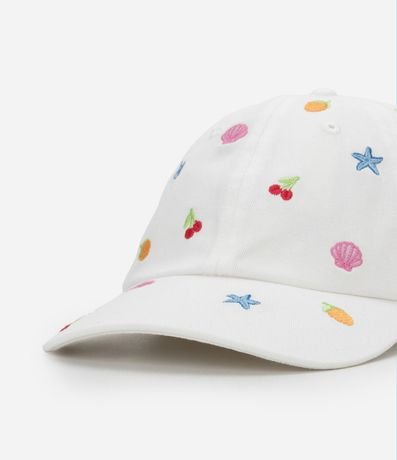 Gorra Infantil Aba Curva con Bordado Iconos de Playa- Talle U 3