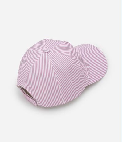 Gorra Infantil Aba Curva con Bordado Cerezas y Listrado - Talle U 2