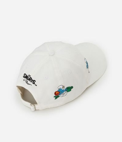 Gorra Dad Hat en Sarga con Estampa Bordada Smurfs 2