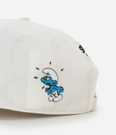 Gorra Dad Hat en Sarga con Estampa Bordada Smurfs 5