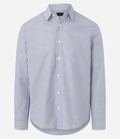 Camisa Regular en Oxford con Rayas 4