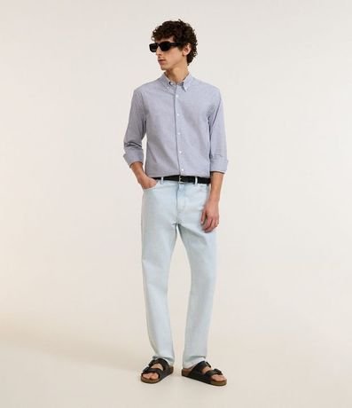 Camisa Regular en Oxford con Rayas 2