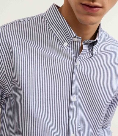 Camisa Regular en Oxford con Rayas 3