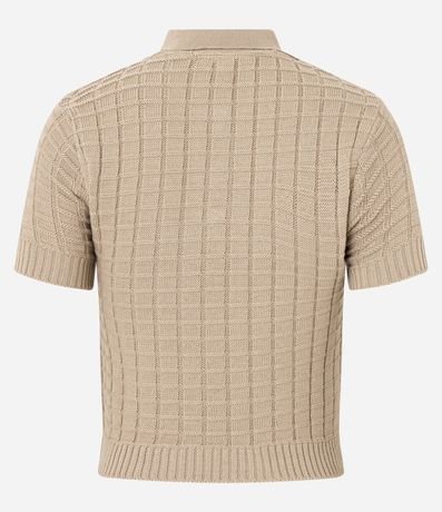 Blusa Polo en Punto con Textura 6