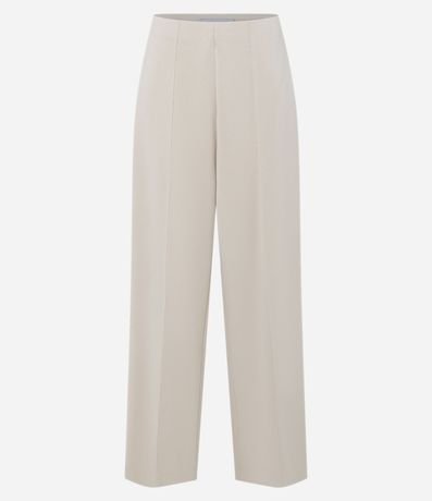 Pantalón Recto en Modal con Cintura Alta 6