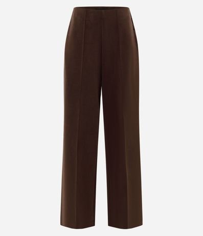 Pantalón Recto en Modal con Cintura Alta 4