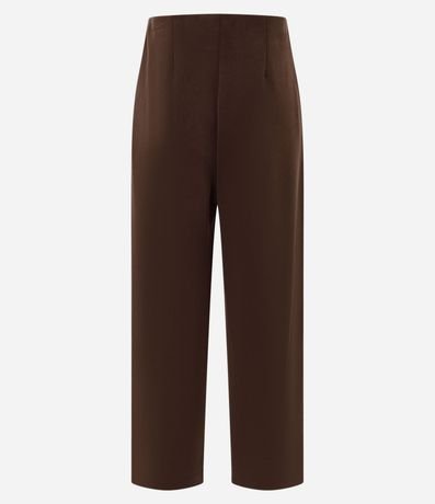 Pantalón Recto en Modal con Cintura Alta 6