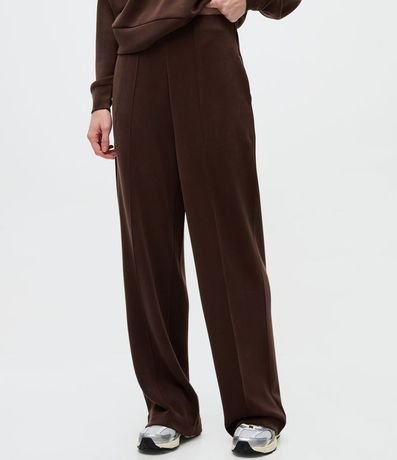 Pantalón Recto en Modal con Cintura Alta 2