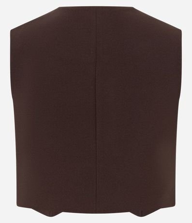 Chaleco en Crepé con Abotonado y Escote V 2