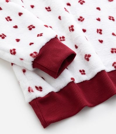 Pijama Infantil de fleece con Estampa y Bordado – Talle 8 a 16 años 6