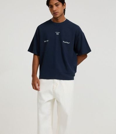 Pantalón Skater en Sarga con Costura Contrastante y Cordón 3