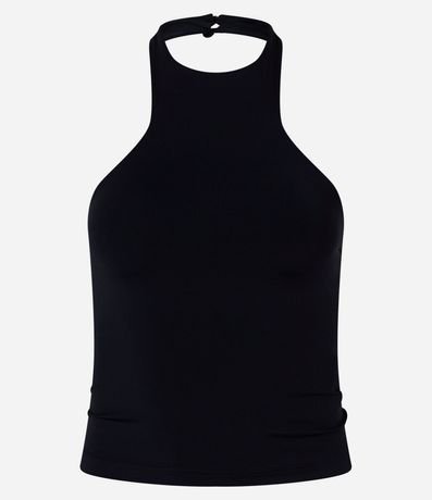 Blusa Justa en Microfibra con Cuello Halter 5