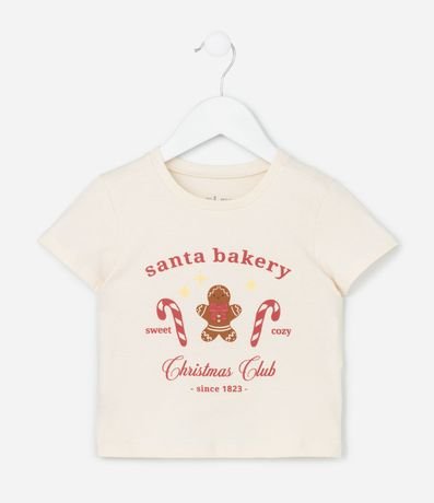 Remera Infantil con Estampa Navideña- Talle 1 a 6 años