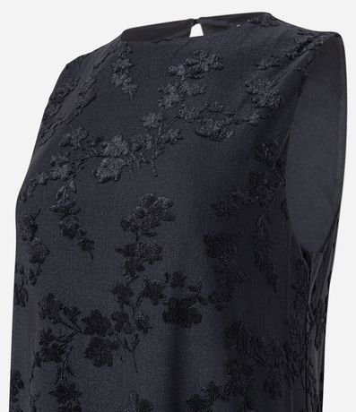 Vestido New Midi en Jersey Flocado con Textura Floral 6