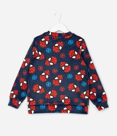 Pijama Infantil Largo en Plush con Estampa de Spider-Man – Talle 3 a 10 años 3