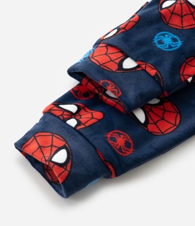 Pijama Infantil Largo en Plush con Estampa de Spider-Man – Talle 3 a 10 años 6