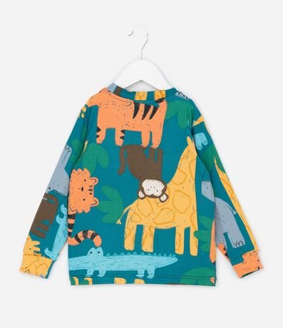 Pijama Infantil Largo en Plush con Estampado de Animales – Talle 2 a 6 años 4