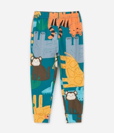 Pijama Infantil Largo en Plush con Estampado de Animales – Talle 2 a 6 años 5