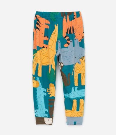 Pijama Infantil Largo en Plush con Estampado de Animales – Talle 2 a 6 años 6