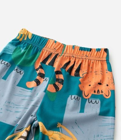 Pijama Infantil Largo en Plush con Estampado de Animales – Talle 2 a 6 años 8