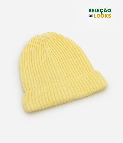 Gorro Infantil en Punto con Ruedo Plegado – Talle U