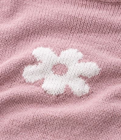 Buzo Infantil en Punto con Estampa Floral – Talle 5 a 14 años 4