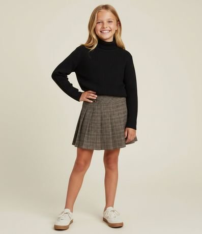 Remera Infantil Seamless con Cuello Alto – Talle 5 a 14 años