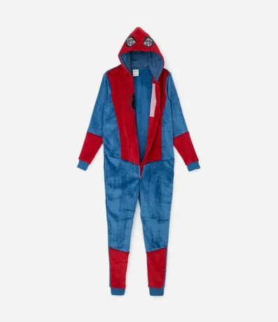 Pijama Jumper Infantil en Fleece con Estampado Spider-Man – Talle 3 a 12 años 2