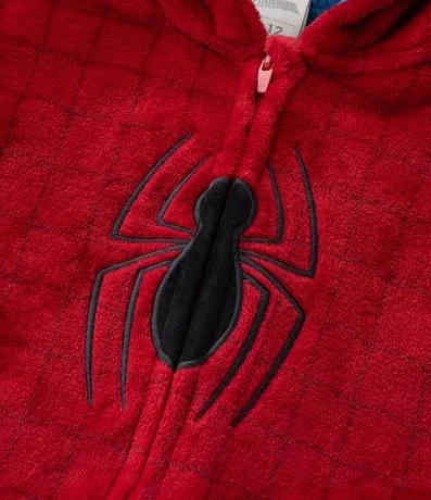 Pijama Jumper Infantil en Fleece con Estampado Spider-Man – Talle 3 a 12 años 6