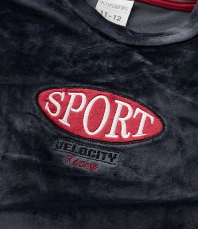 Pijama Infantil Largo en Plush con Estampado Racer – Talle 7 a 16 años 13