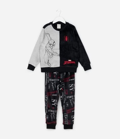 Pijama Infantil con Estampa de Spider-Man en Alto Relieve – Talle 3 a 10 años