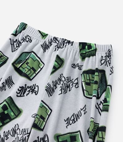 Pijama Infantil en Plush con Estampa de Minecraft – Talle 5 a 14 años 9