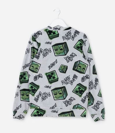 Pijama Infantil en Plush con Estampa de Minecraft – Talle 5 a 14 años 3