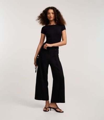 Blusa Acanalada en Rib con Cuello Polo 2