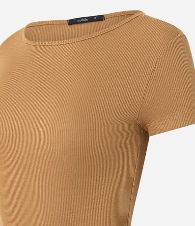 Blusa Acanalada en Rib con Cuello Polo 6