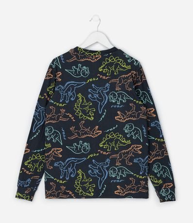 Pijama Infantil Largo con Estampa de Dinosaurios – Talle 4 a 14 años 3