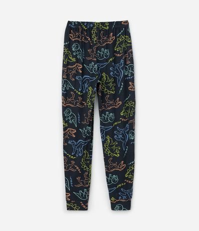 Pijama Infantil Largo con Estampa de Dinosaurios – Talle 4 a 14 años 5