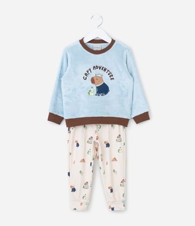Pijama Infantil Largo con Estampa de Carpincho – Talle 2 a 6 años 2
