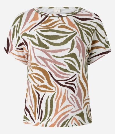 Blusa en Viscolycra con Estampado Abstracta 5