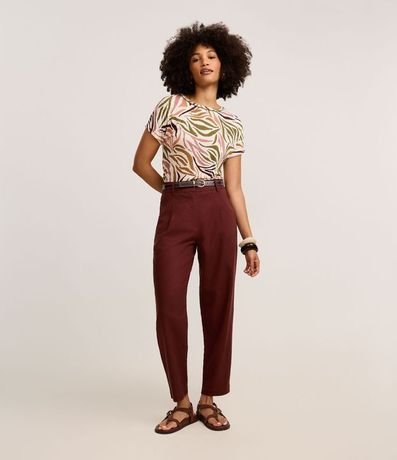 Blusa en Viscolycra con Estampado Abstracta 2