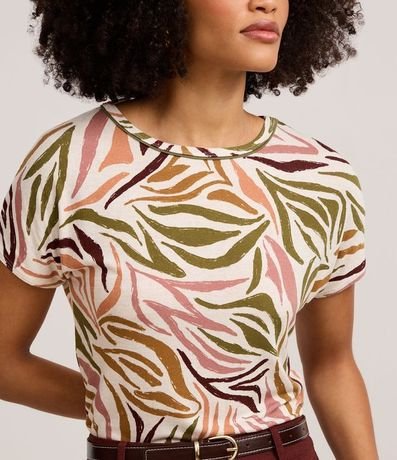 Blusa en Viscolycra con Estampado Abstracta 4