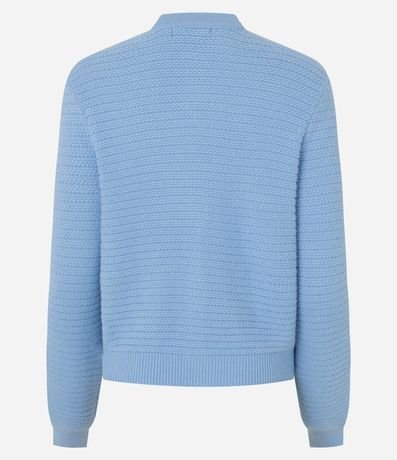 Cardigan Texturizado en Punto con Botones Metalizados 9