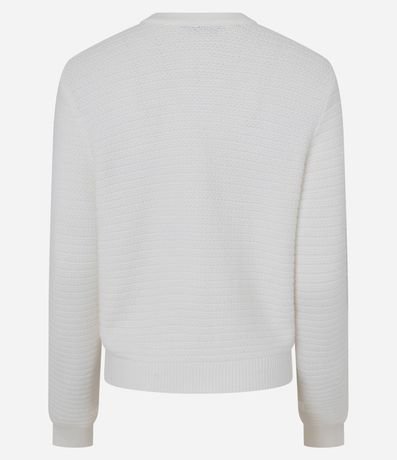 Cardigan Texturizado en Punto con Botones Metalizados 8