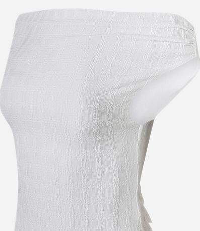 Blusa Texturizada con Escote Hombro a Hombro 6