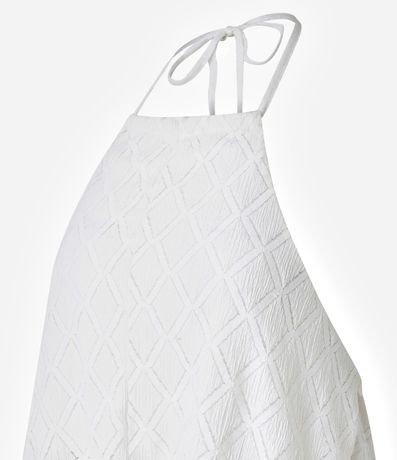 Blusa sin Manga con Textura y Abertura Delantero 5