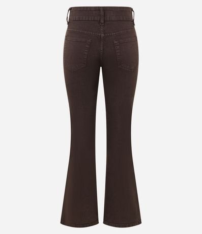 Pantalón Flare en Sarga con Cintura Doble y Frisos 6