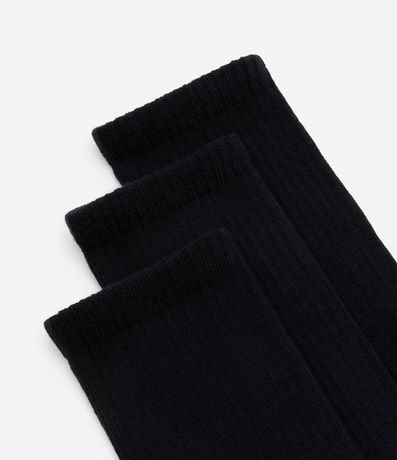 Kit 03 Medias Caña Larga en Algodón de Toalla 4