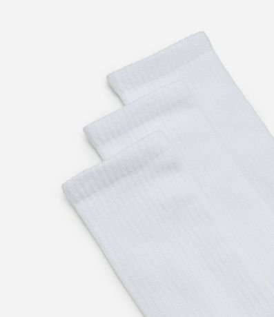 Kit 03 Medias Caña Larga en Algodón de Toalla 4
