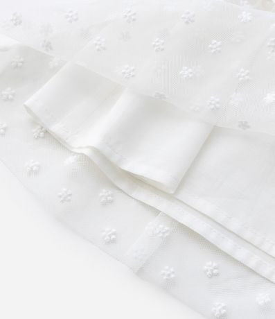 Vestido Infantil Tule Floral con Lazos y Bombacha – Talle RN a 18 Meses 10